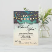 4.5x6.25 Danke, dass Sie Card Beach Sunset Palm Tr Einladung (Stehend Vorderseite)