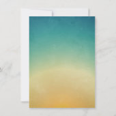 4.5x6.25 Danke, dass Sie Card Beach Sunset Palm Tr Einladung (Rückseite)