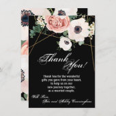 4.5x6.25 Danke, dass Sie Card Geometric Garden Ros Einladung (Vorne/Hinten)