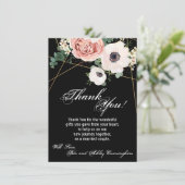 4.5x6.25 Danke, dass Sie Card Geometric Garden Ros Einladung (Stehend Vorderseite)