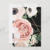 4.5x6.25 Danke, dass Sie Card Geometric Garden Ros Einladung (Rückseite)