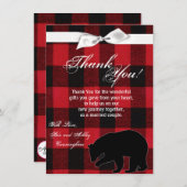 4.5x6.25 Danke, dass Sie Karte Red Buffalo Kariert (Vorne/Hinten)