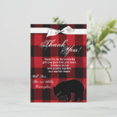 4.5x6.25 Danke, dass Sie Karte Red Buffalo Kariert (Stehend Vorderseite)