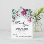 4.5x6.25 Danke, dass Sie Tropical Card Blume auf B Einladung (Stehend Vorderseite)