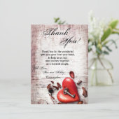 4.5x6.25 Dankeschön an meinen Hea Card Country Woo Einladung (Stehend Vorderseite)