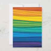 4.5x6.25 Dankeschön Card lgbtq Regenbogenflagge le Einladung (Rückseite)