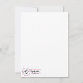 4.5x6.25 Dankeschön Card Summer Country Wedding Ru Einladung (Rückseite)