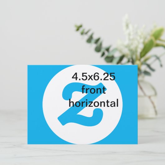 4.5x6.25 horizontale vertikale Einladung (Stehend Vorderseite)