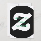 4.5x6.25 horizontale vertikale Einladung (Rückseite)