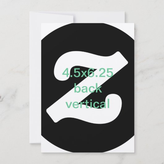 4.5x6.25 horizontale vertikale Einladung (Rückseite)