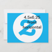 4.5x6.25 horizontale vertikale Einladung (Vorderseite)