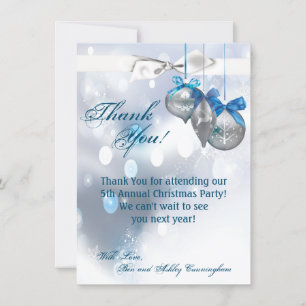 4.5x6.25 Vielen Dank Card Ornamente Schneeflocken Einladung