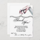 4.5x6.25 Vielen Dank Card Zombie Blutvampire Tropf Einladung (Vorne/Hinten)