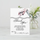 4.5x6.25 Vielen Dank Card Zombie Blutvampire Tropf Einladung (Stehend Vorderseite)