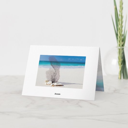 4:6-7 Pray More Worry Less Sandy Beach Karte (Rückseite)