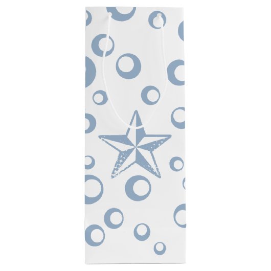 4.75lx4wx13h Weingeschenktasche Seepferd Ocean Bea Geschenktüte Für Weinflaschen (Rückseite)