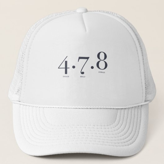 4 7 8 Atemwege | Meditation Truckerkappe (Vorderseite)