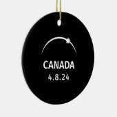 4.8.24 Solar Eclipse Canada Keramik Ornament (Rechts)