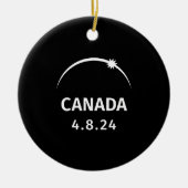 4.8.24 Solar Eclipse Canada Keramik Ornament (Vorne)