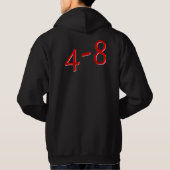 4-8Hoodie (Schwarzes) Hoodie (Rückseite)