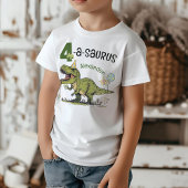 4-a-saurus Niedlicher Dinosaurier Name 4. Geburtst Kleinkind T-shirt