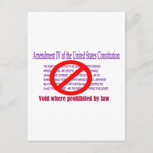 4. Abänderung - Unwirksam, wenn gesetzlich verbote Postkarte