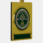 4. Abteilung Infanterie Afghanistan Veteran Banner-Ornament Gold (Rechts)