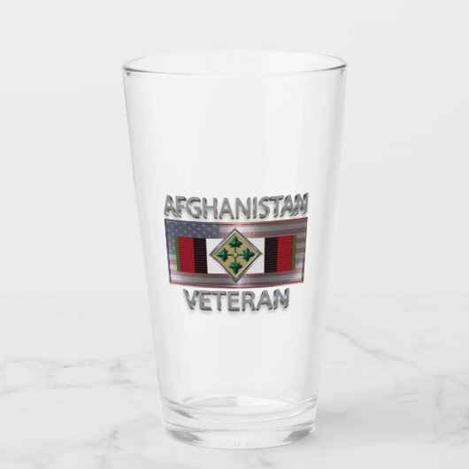 4. Abteilung Infanterie Afghanistan Veteran Glas (Vorderseite)