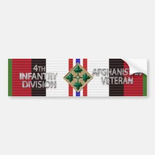 4. Abteilung Infanterie Eagle Afghanistan Veteran Autoaufkleber