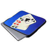 4 Aces Laptop-Verkleidung Laptopschutzhülle (Vorne Knopf)