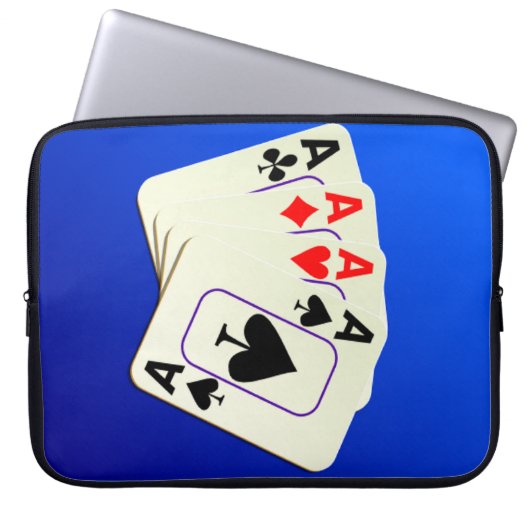 4 Aces Laptop-Verkleidung Laptopschutzhülle (Vorderseite)