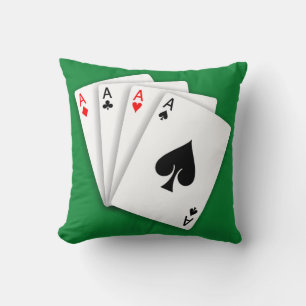 4 Aces Throw Kissen