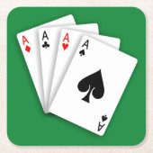 4 Aces Untersetzer Set (Vorderseite)
