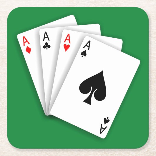 4 Aces Untersetzer Set (Vorderseite)