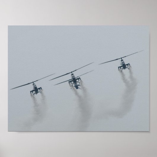 4 AH-1 Cobra Gunships in S.C. Poster (Vorne)