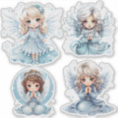 4 Angel Girls Aufkleber (Vorderseite)