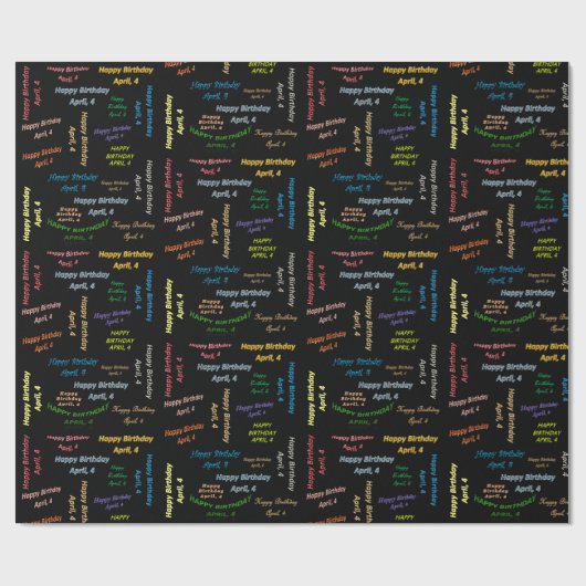 4. April Geschenkpapier (Flach)