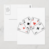 4 Asse U-107 Postkarte (Vorne/Hinten)