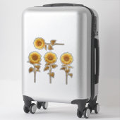 4 Aufkleber für Sonnenblumen (Koffer)