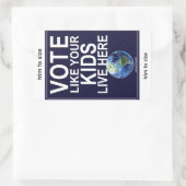 4 Aufkleber - Wählen Sie wie Ihre Kinder...(reale (Tasche)