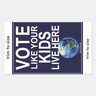 4 Aufkleber - Wählen Sie wie Ihre Kinder...(reale