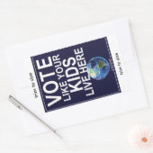 4 Aufkleber - Wählen Sie wie Ihre Kinder...(reale (Umschlag)