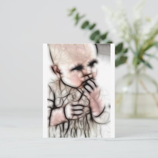 4 - Baby Dark Gear Postkarte (Stehend Vorderseite)