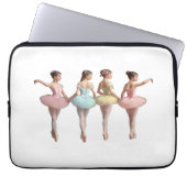 4 bailarinas con tutús rosa, amarillo, verde dulce laptopschutzhülle (Vorderseite)