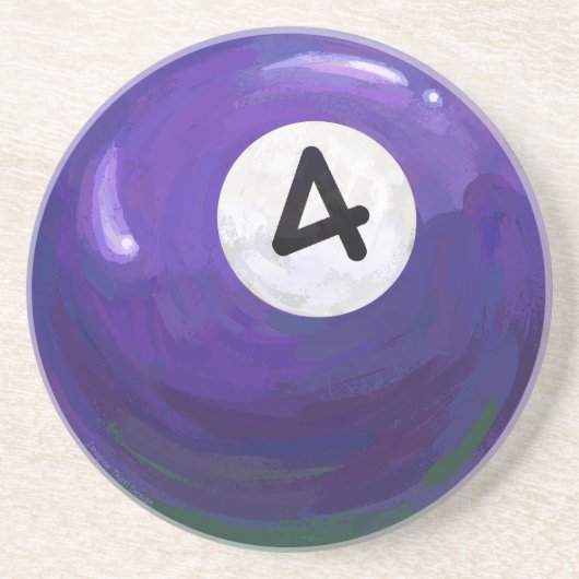 4 Ball Sandstein Untersetzer (Vorne)