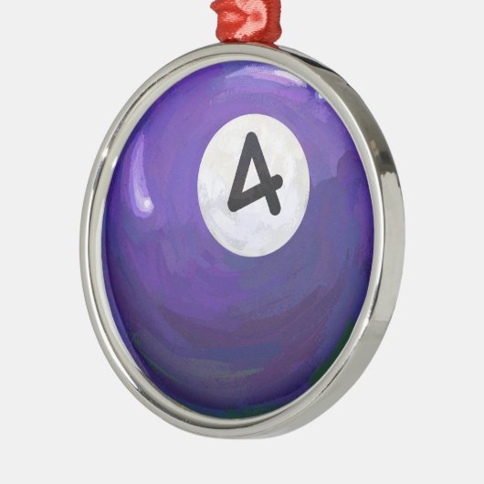 4 Ball Silbernes Ornament (Links)