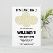 4 Balls Volleyball Geburtstag Einladungen (Stehend Vorderseite)