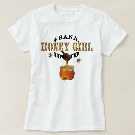 4 Banau Honig Mädchen B T-Shirt (Design vorne)