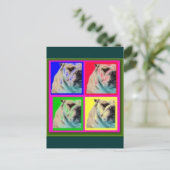4-BARRELL BULLDOG PARA LLEVAR POSTKARTE (Stehend Vorderseite)