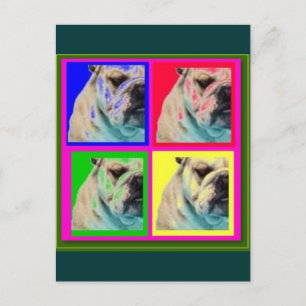 4-BARRELL BULLDOG PARA LLEVAR POSTKARTE